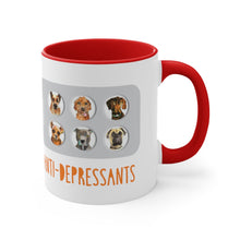 Load image into Gallery viewer, Anti-depressants - Accent Coffee Mug, 11oz