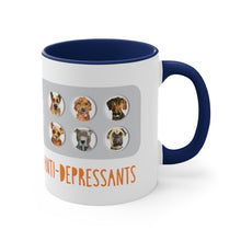 Load image into Gallery viewer, Anti-depressants - Accent Coffee Mug, 11oz