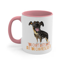 Load image into Gallery viewer, You can't buy love but you can rescue it II - Accent Coffee Mug, 11oz