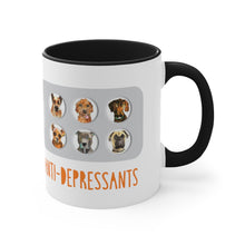 Load image into Gallery viewer, Anti-depressants - Accent Coffee Mug, 11oz