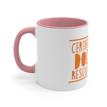 Load image into Gallery viewer, Certified dog rescuer - Accent Coffee Mug, 11oz