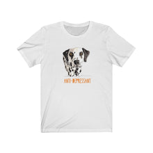 Load image into Gallery viewer, Dalmatian Anti-depressant Unisex Jersey Short Sleeve Tee