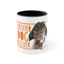 Load image into Gallery viewer, Certified dog rescuer - Accent Coffee Mug, 11oz