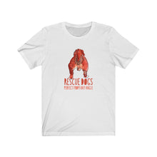 Load image into Gallery viewer, Rescue dogs, perfect from any angle II - Unisex Jersey Short Sleeve Tee